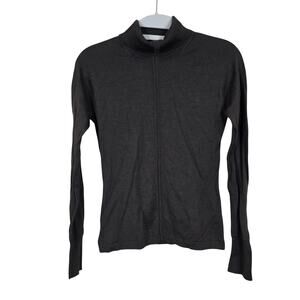 Women's Escada Gray Wool Silk Cashmere Blend Turtleneck Knit Top | Size 34